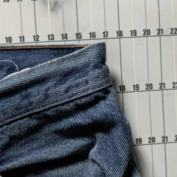 Vintage Rustler Jeans 34x30 Distressed Blue Pants Western Faded Denim Wrangler - Picture 7 of 8